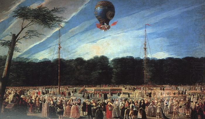 Balloon Ascent at Aranjuez, Antonio  Carnicero